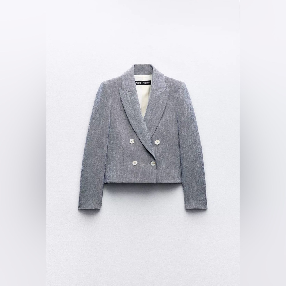 Zara Women's Light Blue Blazer
